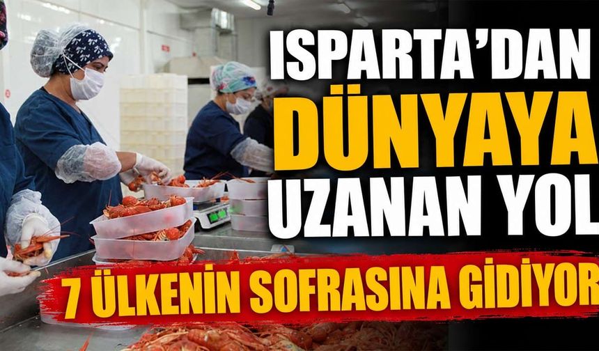 Isparta’da gölden dünyaya uzanan ticaret: 7 ülkeye gönderiliyor