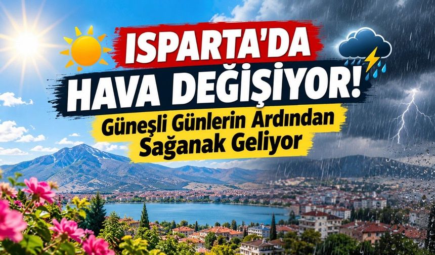 Isparta’da Sağanak Alarmı! Tarih Belli Oldu