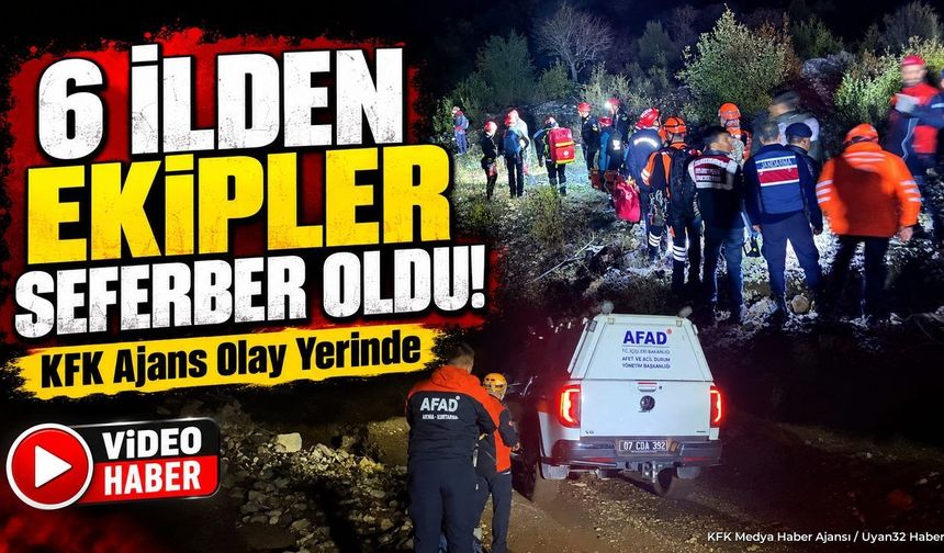 YAZILI KANYON'DA ARAMA ÇALIŞMALARI SÜRÜYOR
