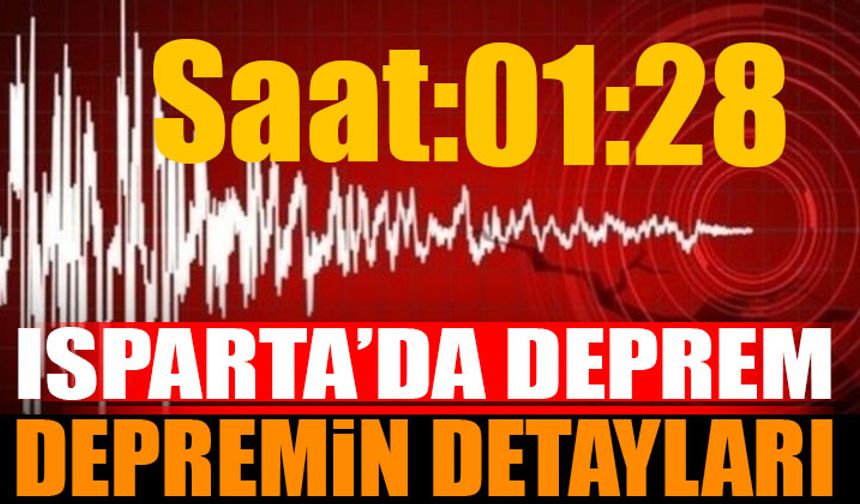 Isparta Sallandı İşte Depremin Detayları 04 Ağustos 2023