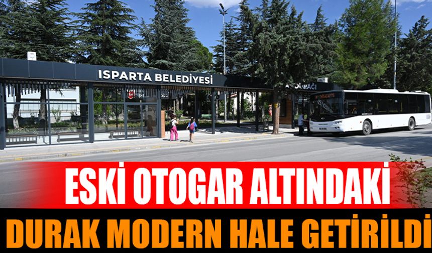 Eski otogar altındaki otobüs durağı modern hale getirildi