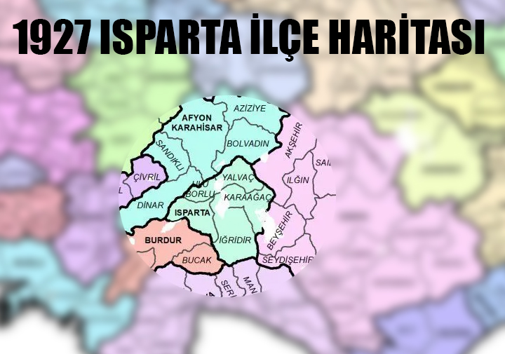 1927 Isparta Ilce Haritasi