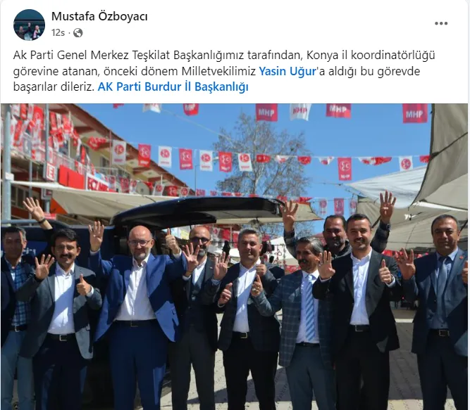 Eski Vekil Yasin Uğur’a Ak Parti’den Yeni Görev