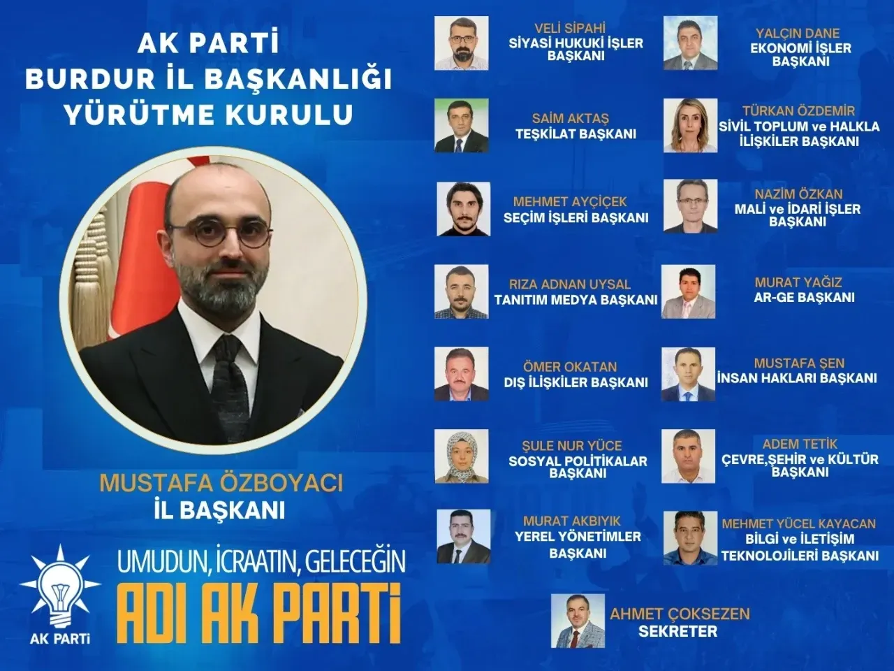 Ak Parti Burdur İl Yürütme Kurulu Yenilendi 1