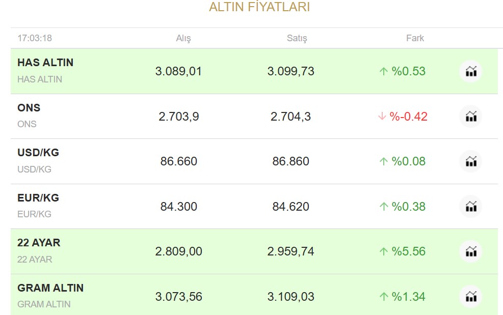 Altin Artiyor