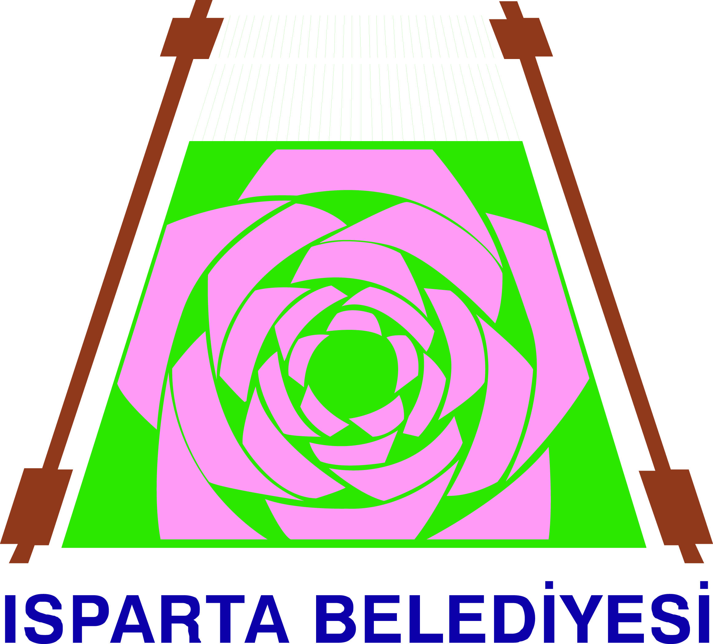 Isparta Belediyesi Logo Bayrak