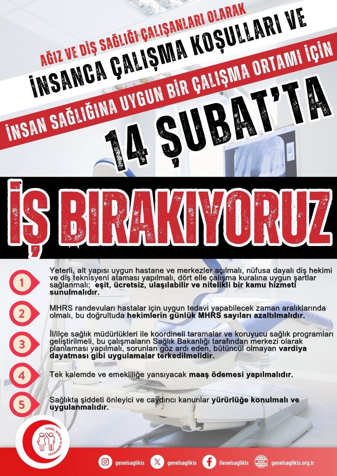 14 Şubat’ta Diş Hekimleri İş Bırakacak! 1