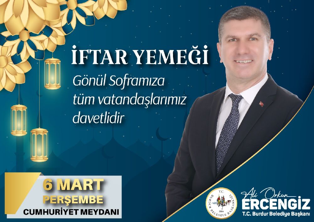 Burdur Belediyesi Geleneksel Gönül Sofrası Başlıyor! İlk İftar 6 Mart’ta 1