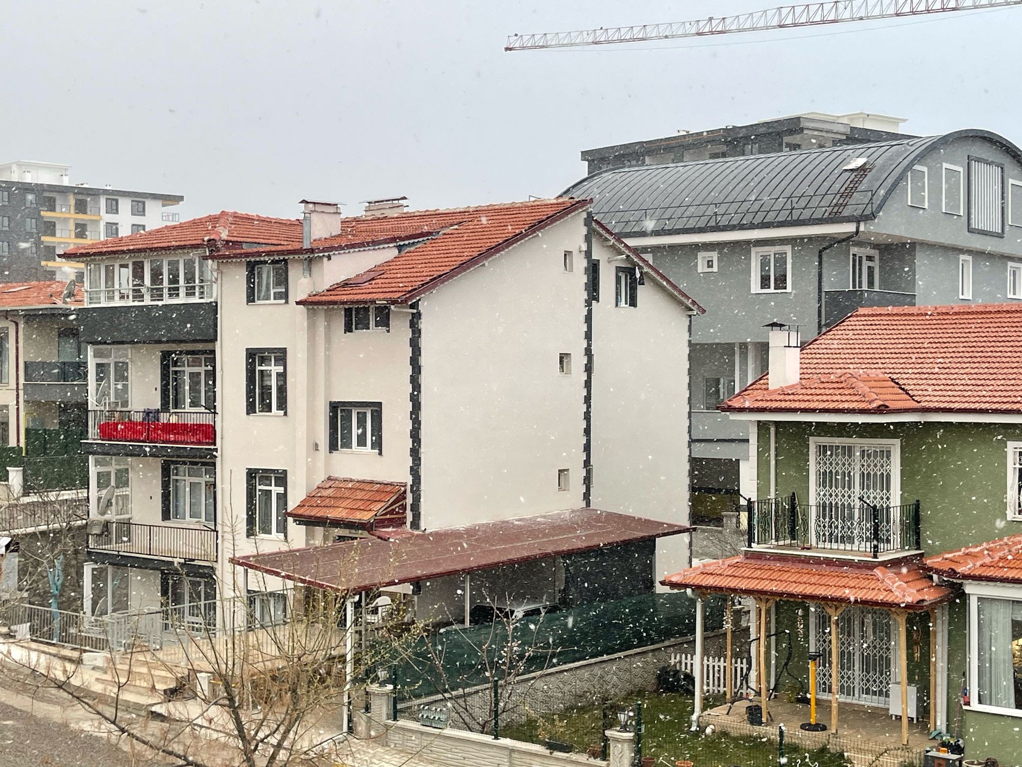 Isparta'da Kar Yağışı Başladı1