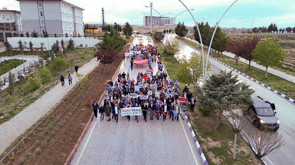 Makü Öğrencilerinden Gazze'ye Destek Yürüyüşü 3