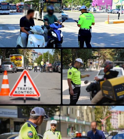 1 Saatlik Trafik Ve Asayiş Uygulamasında 4 Araç Sürücüsüne Ceza