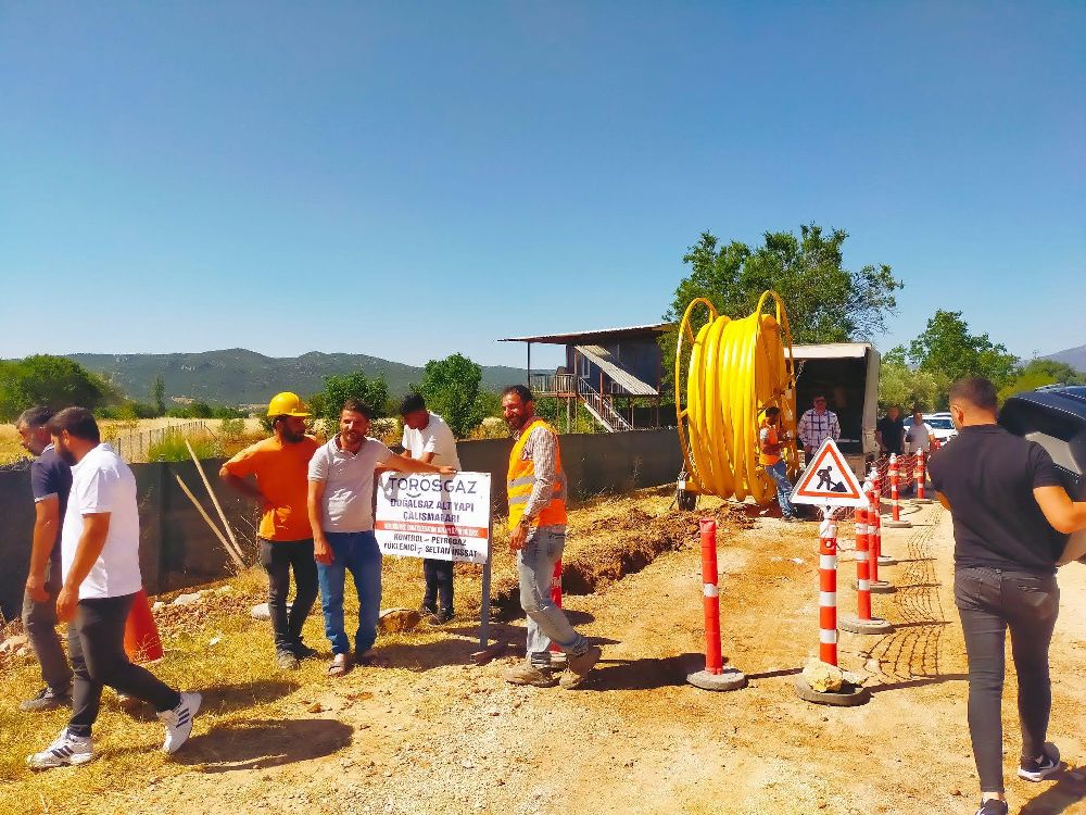 Çeltikçi Bu Kış Isınacak! Doğalgazda İlk Kazma Vuruldu 2
