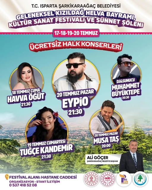 Şarki̇karaağaç’ta 3 Gün 3 Gece Festi̇val!