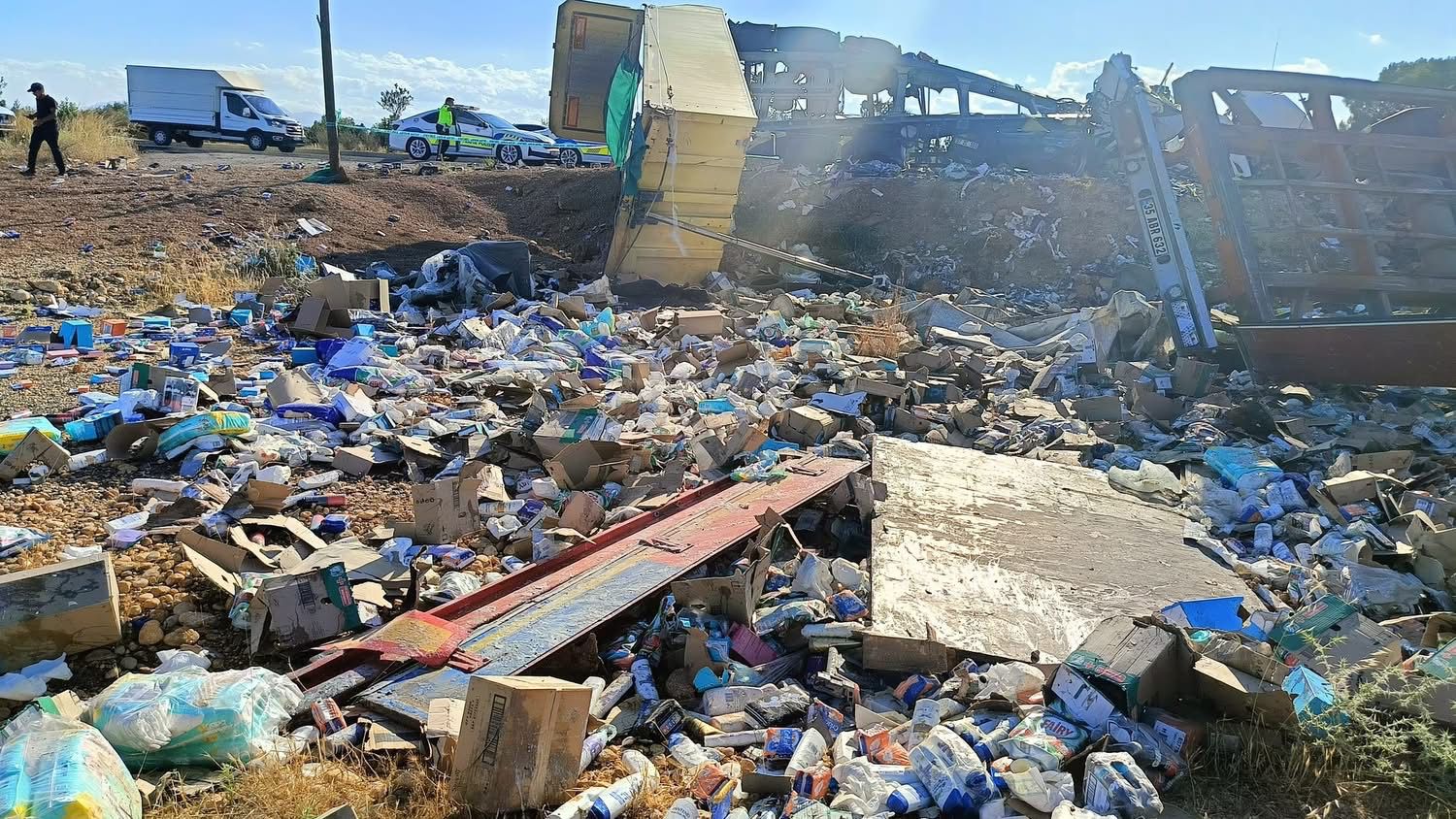 Antalya Isparta Yolunda Korkunç Kaza İki̇ Tir Çarpişti, 1 Ölü (3)