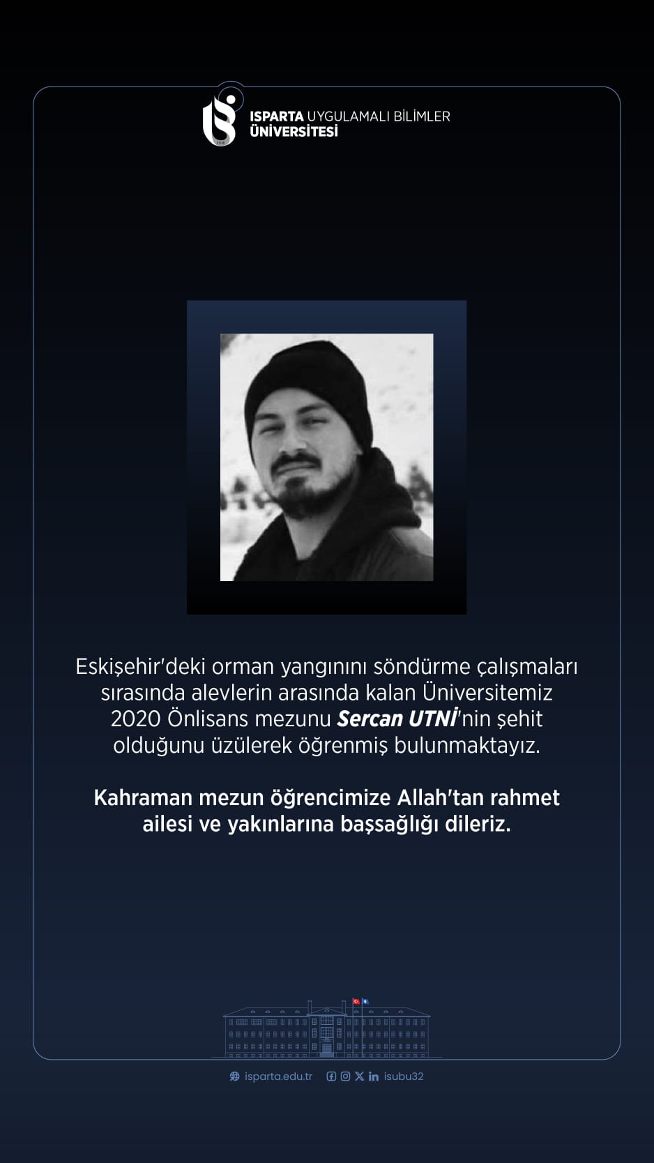 Isparta’nın Evladı Orman Yangınında Şehit Oldu (2)