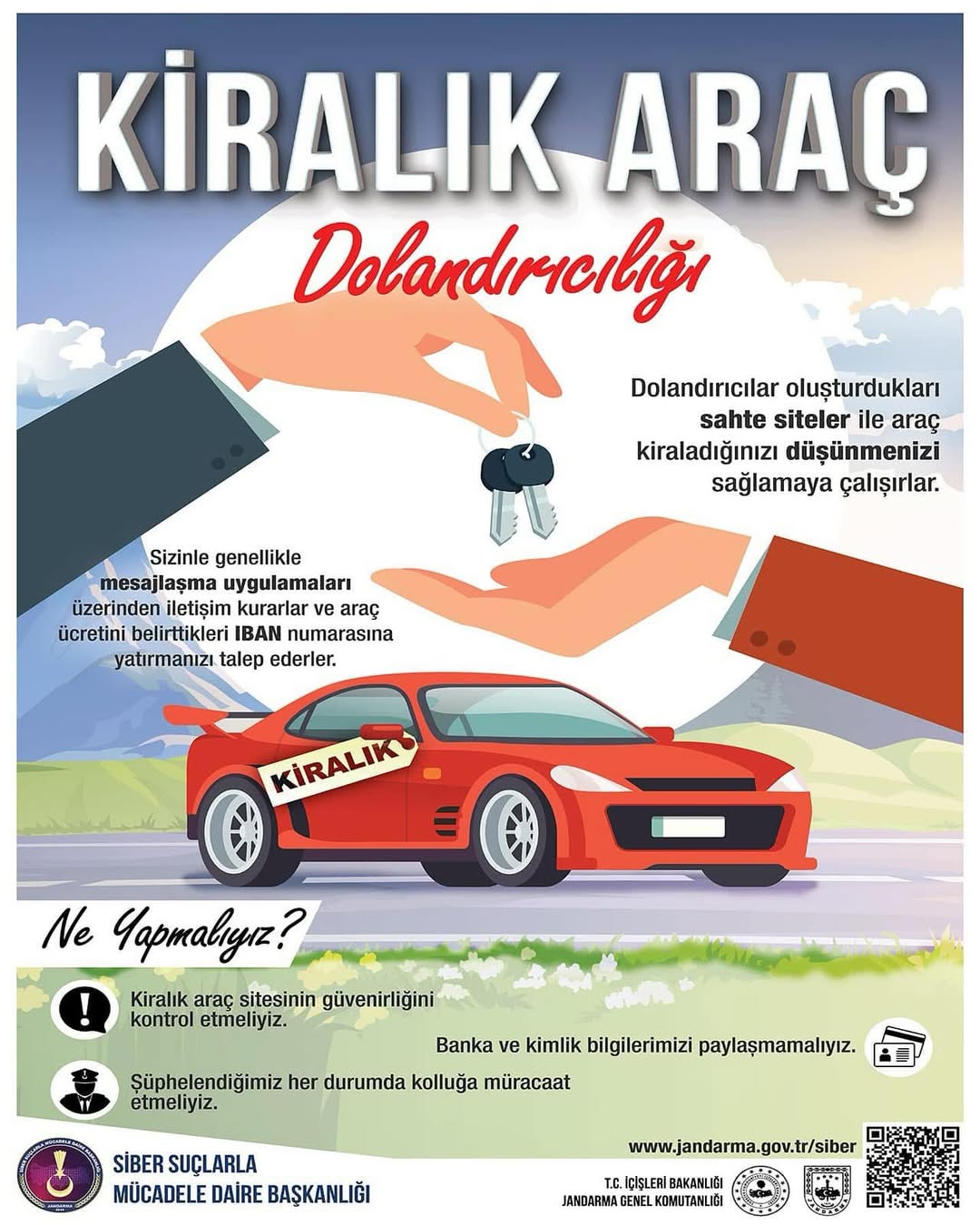 Isparta Jandarmasından Araç Kiralama Dolandırıcılığına Karşı Uyarı