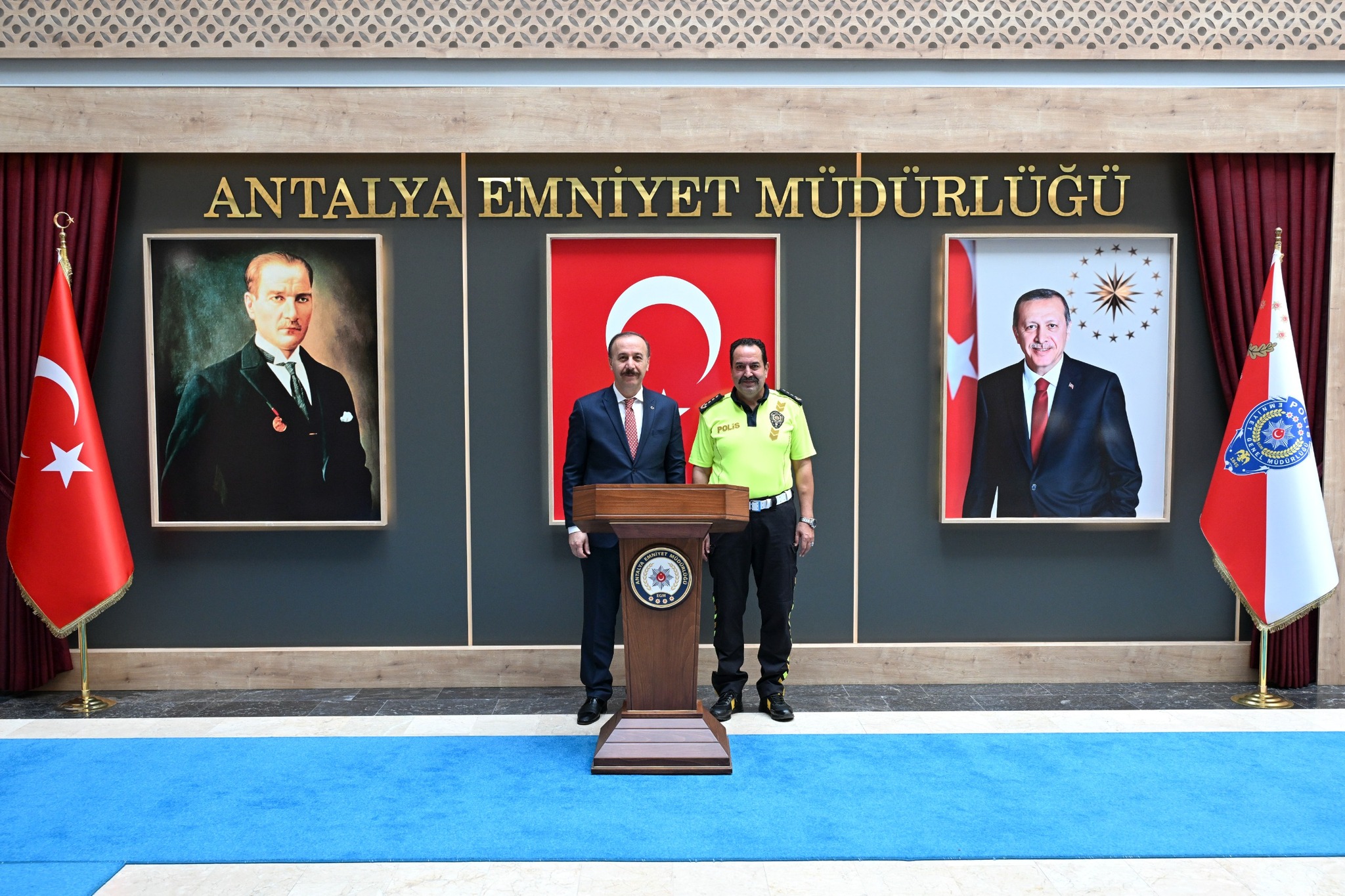 Isparta Protokolünden Antalya Emniyet Müdürü’ne Ziyaret (1)