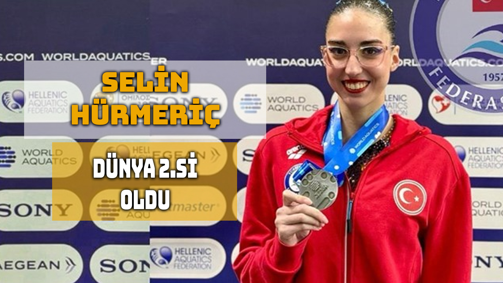 Selin Hürmeriç, Atina’daki Gençler Dünya Artistik Yüzme Şampiyonası’nda kadınlar solo kategorisinde dünya ikincisi oldu.