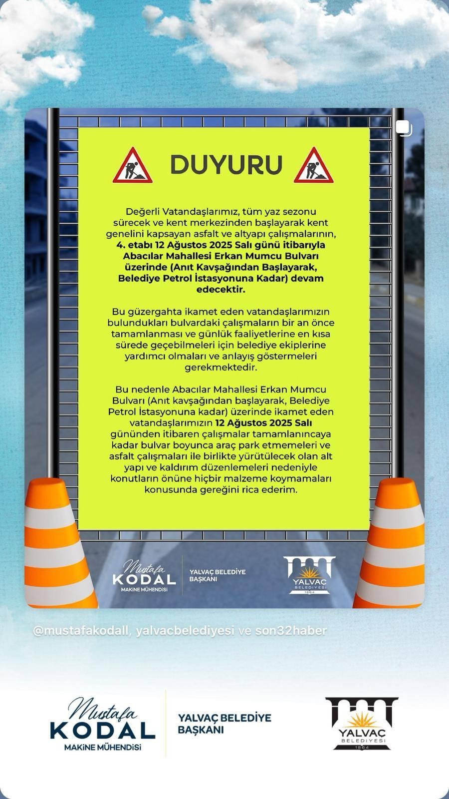 Yalvaç’ta Asfalt Ve Altyapı Çalışmalarında 4. Etap Başlıyor (2)