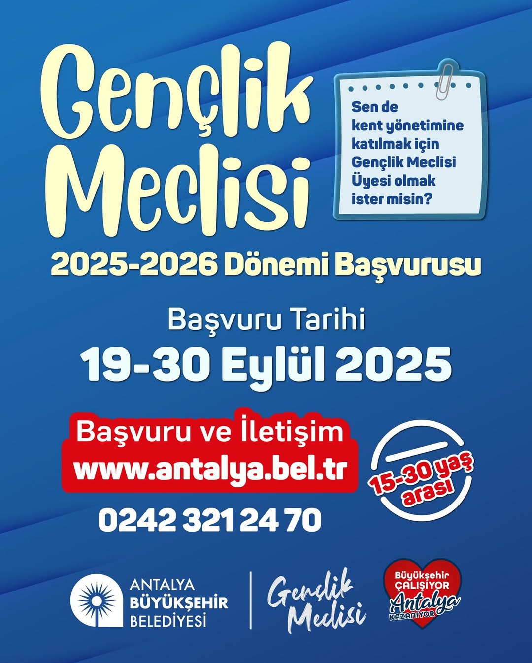 Gençlik meclisi başvuruları başladı-1