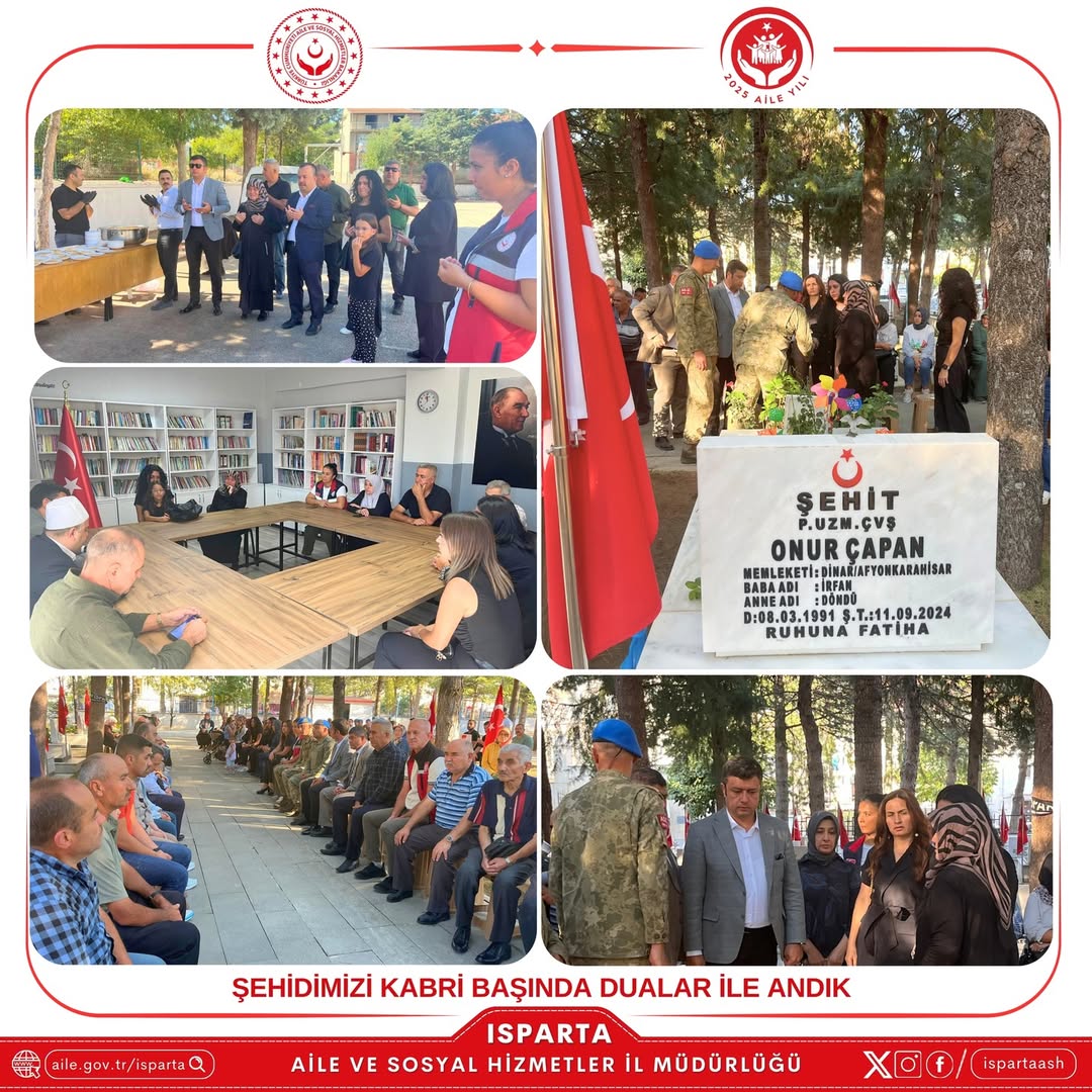 Isparta'da şehit Onur Çapan anıldı