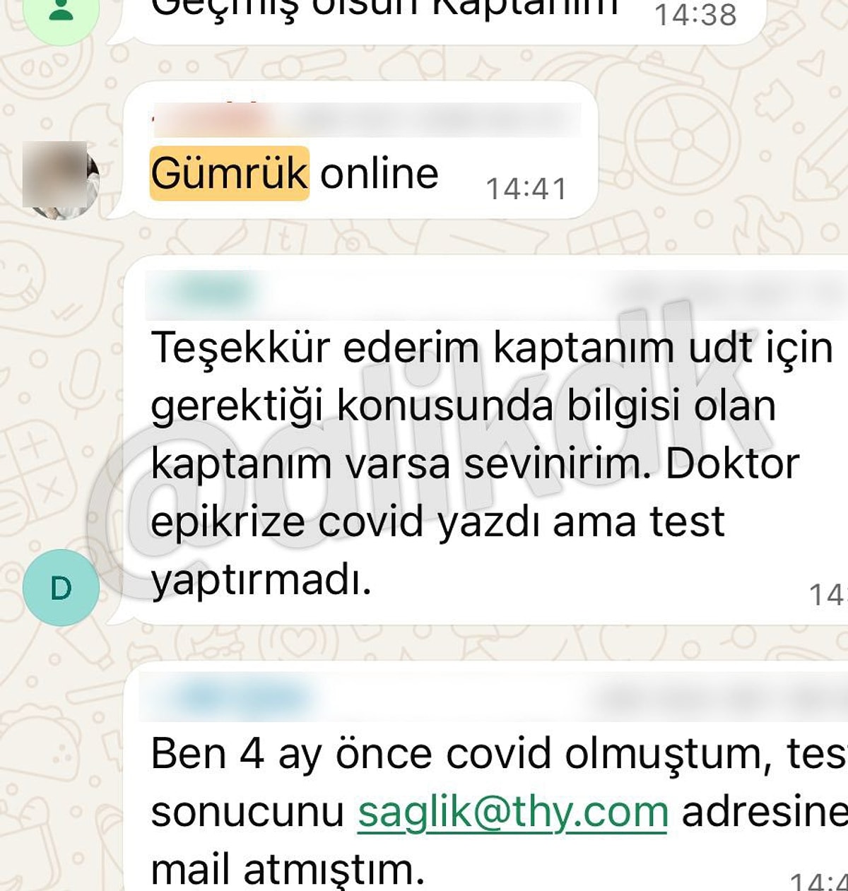 Pilotlardan Gümrük Skandalı: Yeni WhatsApp Grubu İfşa Oldu