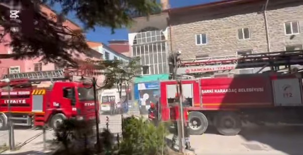 Şarkikaraağaç’ta Tarihi Hükümet Konağında Yangın