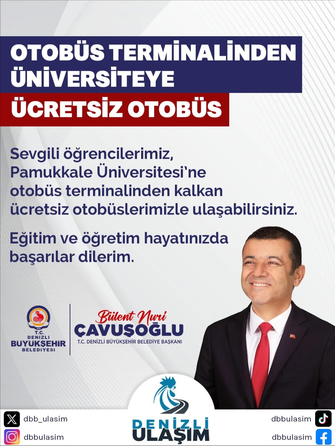 Denizli’de Öğrencilere Ücretsiz Otobüs Hizmeti-1