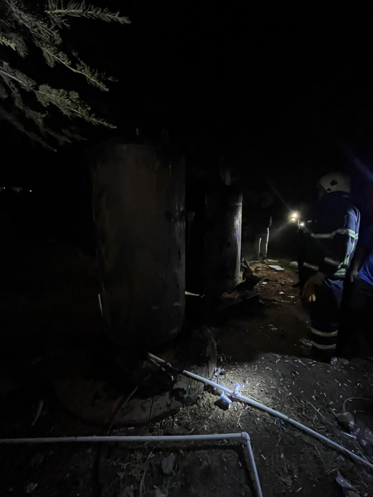 Isparta’da Gece Saatlerinde İnşaatta Çıkan Yangın Korkuttu-