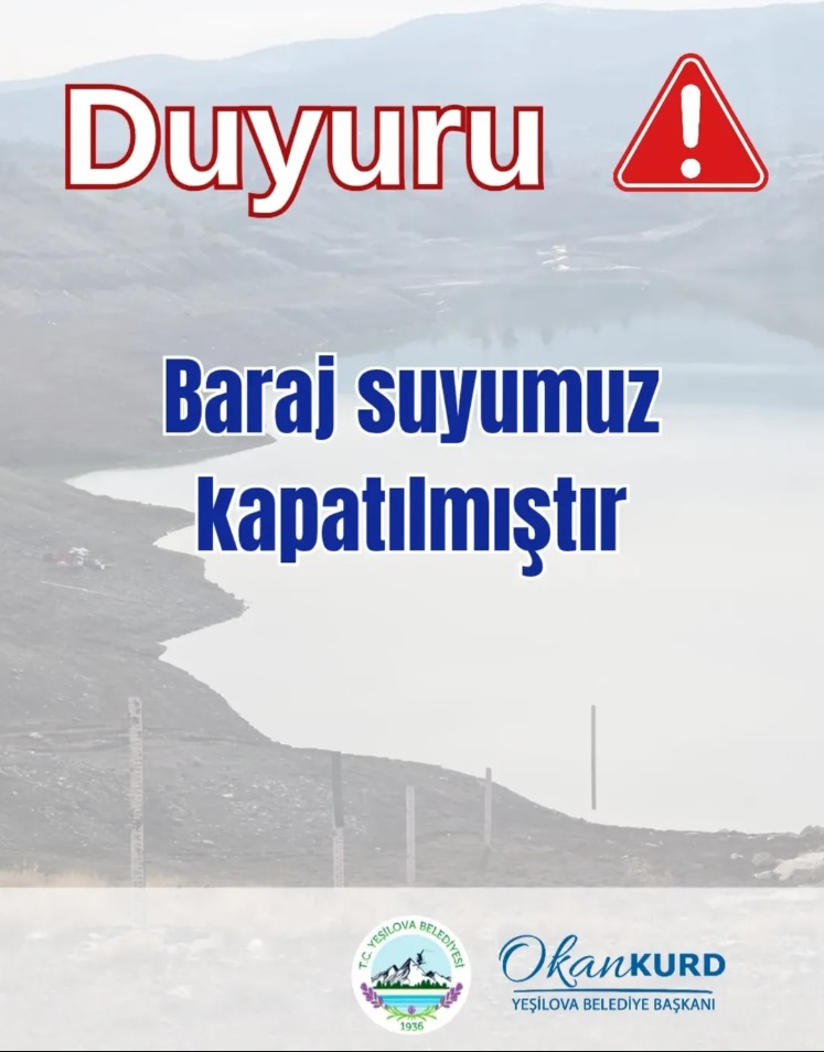 Yeşilova’da Baraj Suyu Kapatıldı-1