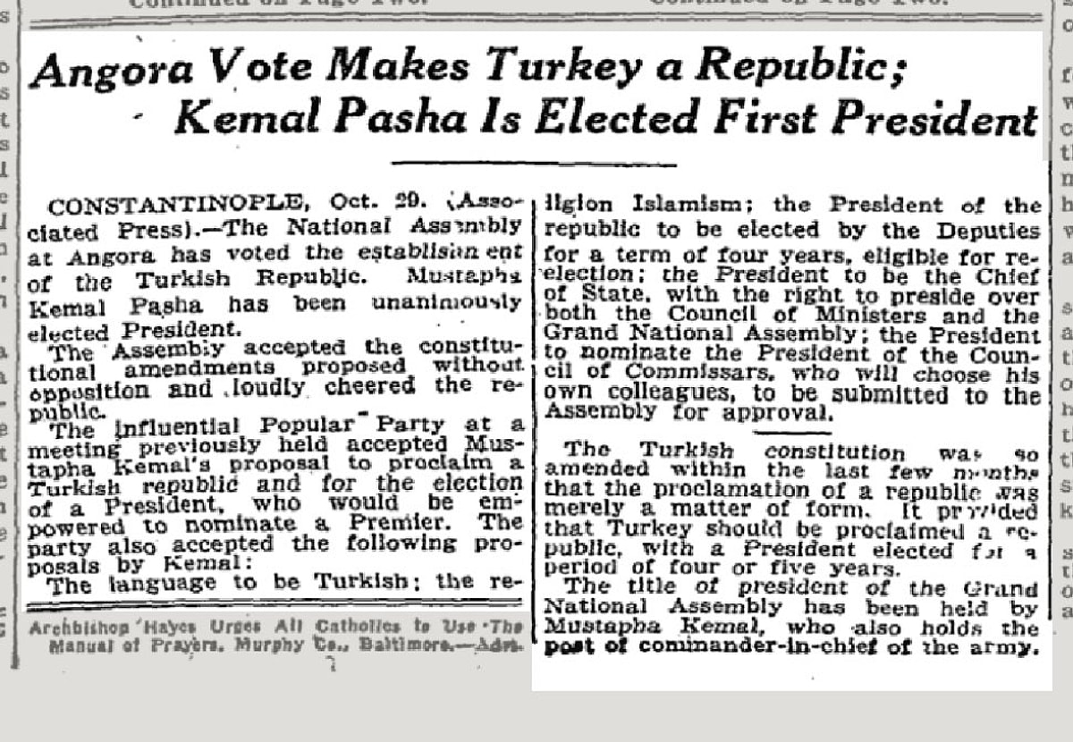Amerikan Basını Cumhuriyet Coşkusunu Manşetlere Taşıdı!