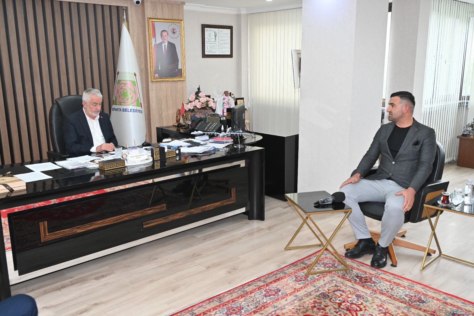 Muhtar Toprakçı'dan Başkan Başdeğirmen’e teşekkür ziyareti