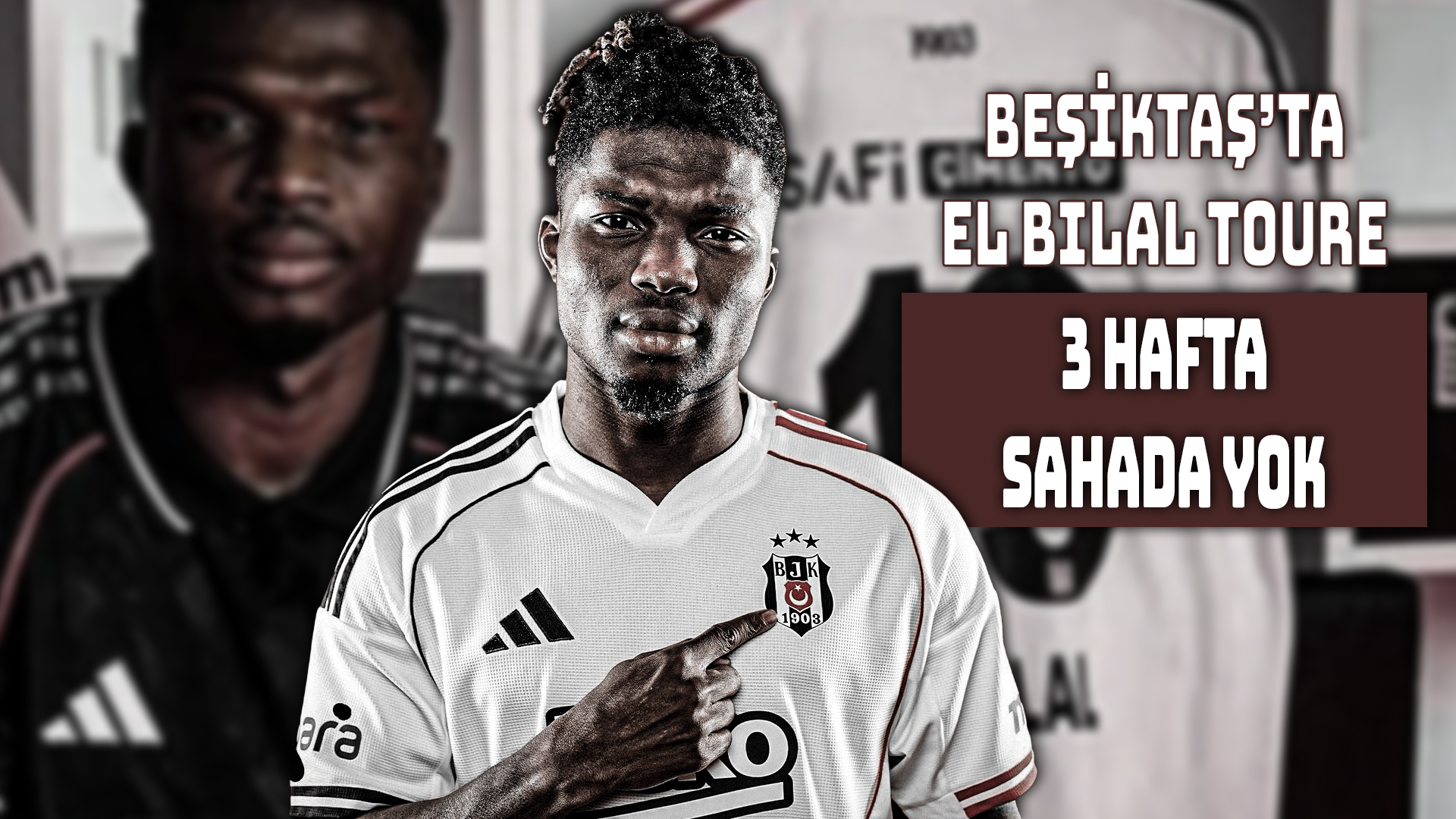 Sakatlanan El Bilal Toure’nin uyluk arka adalesinde kanama tespit edildi.