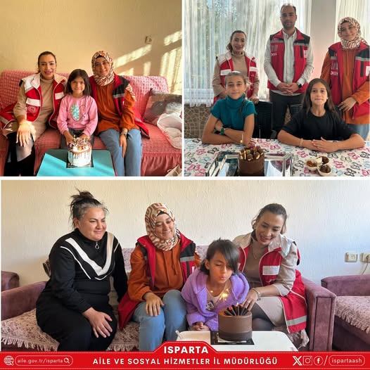 Isparta Aile Ve Sosyal Hizmetler Kız Çocuklarını Unutmadı