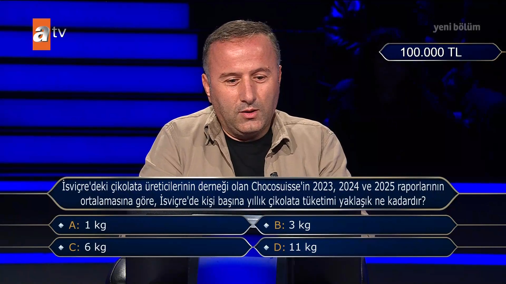 Isvicrede Kisi Basina Yillik Cikolata Tuketimi Yaklasik Ne Kadardir Milyoner Sorusu