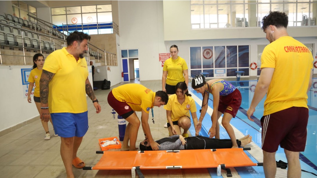 Sdü 29 Ekim Olimpik Yüzme Havuzu’nda Acil Durum Tatbikatı 2