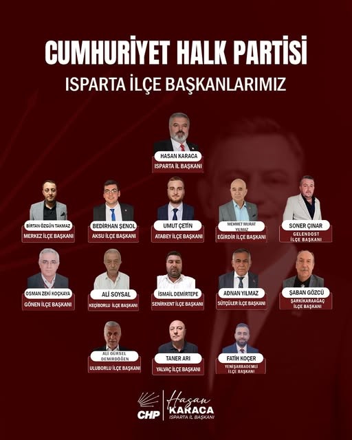 CHP Isparta’da İlçe Kongre Süreci Tamamlandı
