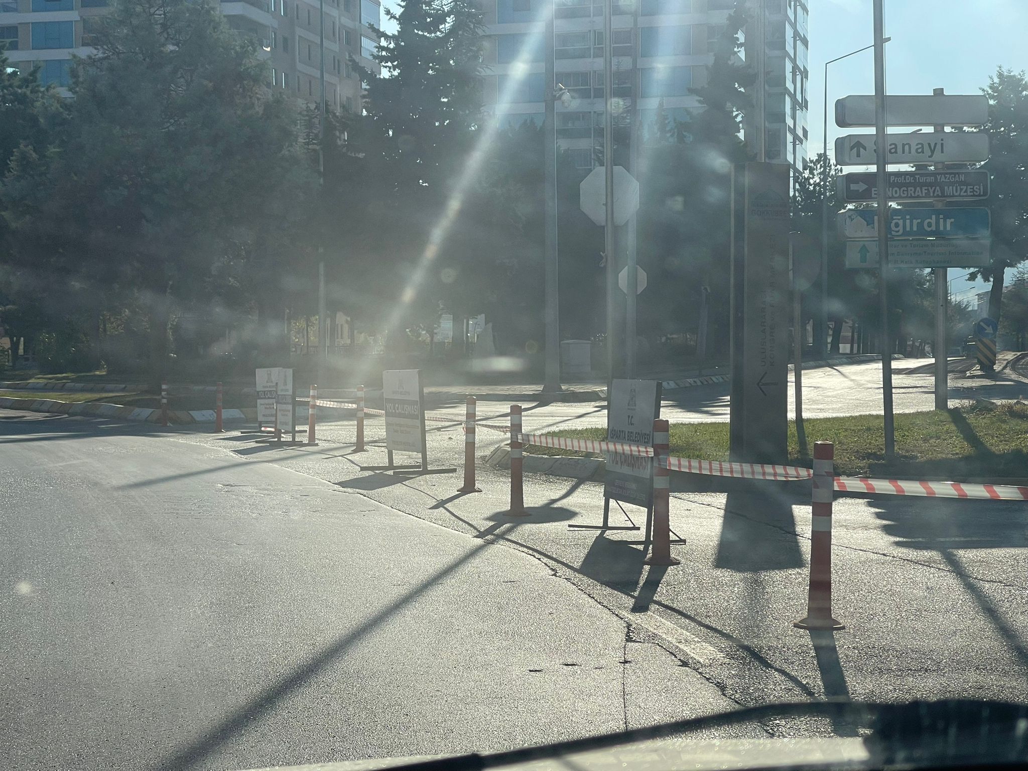 Isparta’da o güzergah geçici olarak trafiğe kapandı
