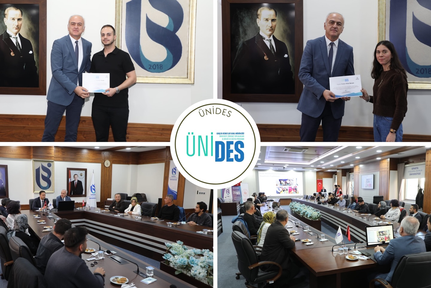 ISUBÜ öğrencilerine ÜNİDES sertifikaları teslim edildi-1