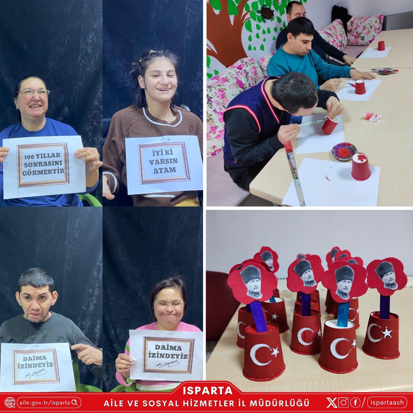 Isparta’da Özel Gereksinimli Bireyler Atatürk’ü Andı-1