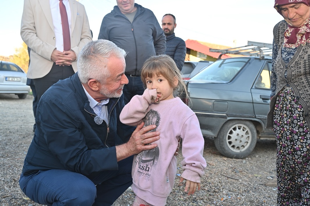 Başkan Başdeğirmen, Evi Yanan Aileyi Ziyaret Etti (6)