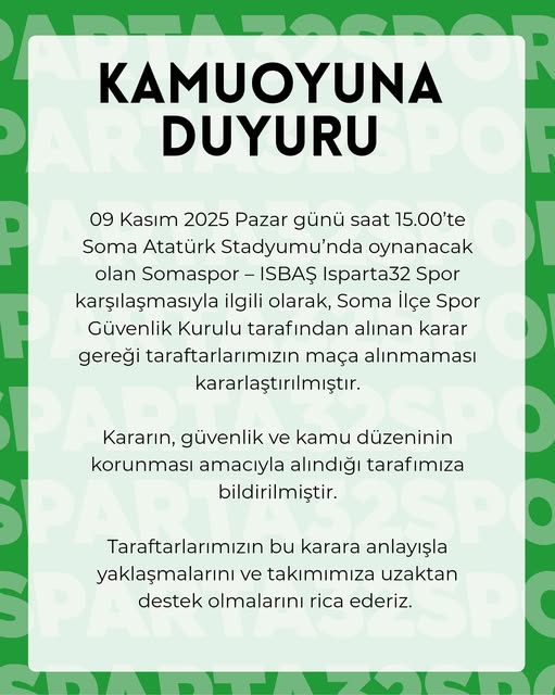 Isparta32 Spor Duyuru