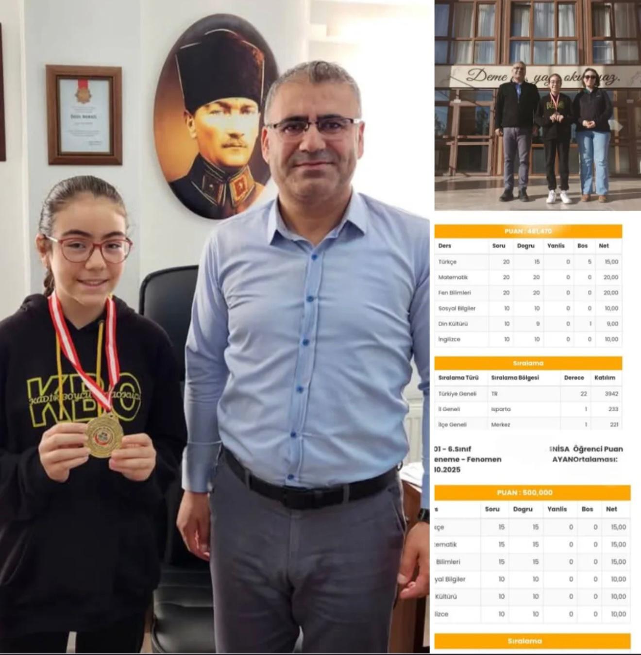 Isparta’da Ortaokul Öğrencisi Nisa Ayan’dan Üst Üste Türkiye Birincilikleri (4)