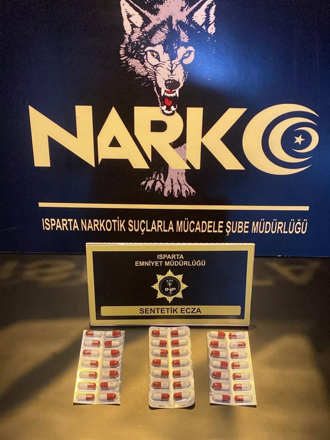 Isparta’da Uyuşturucu Operasyonu 42 Adet Sentetik Ecza Ele Geçirildi