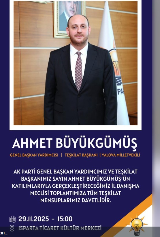 AK Parti Isparta’da İl Danışma Meclisi Toplantısı düzenlenecek-1