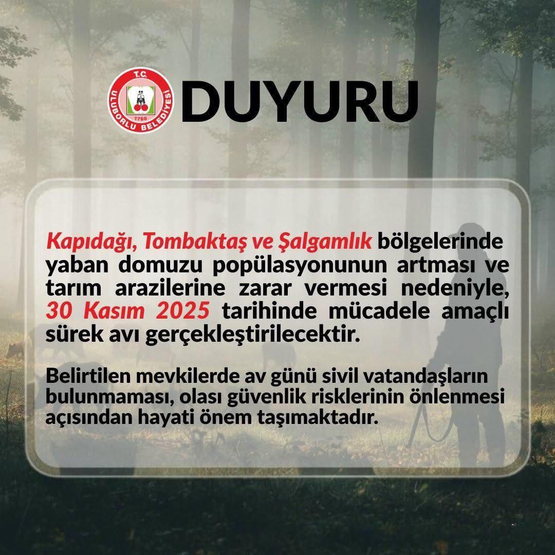 Uluborlu’da yaban domuzu mücadelesi için sürek avı yapılacak