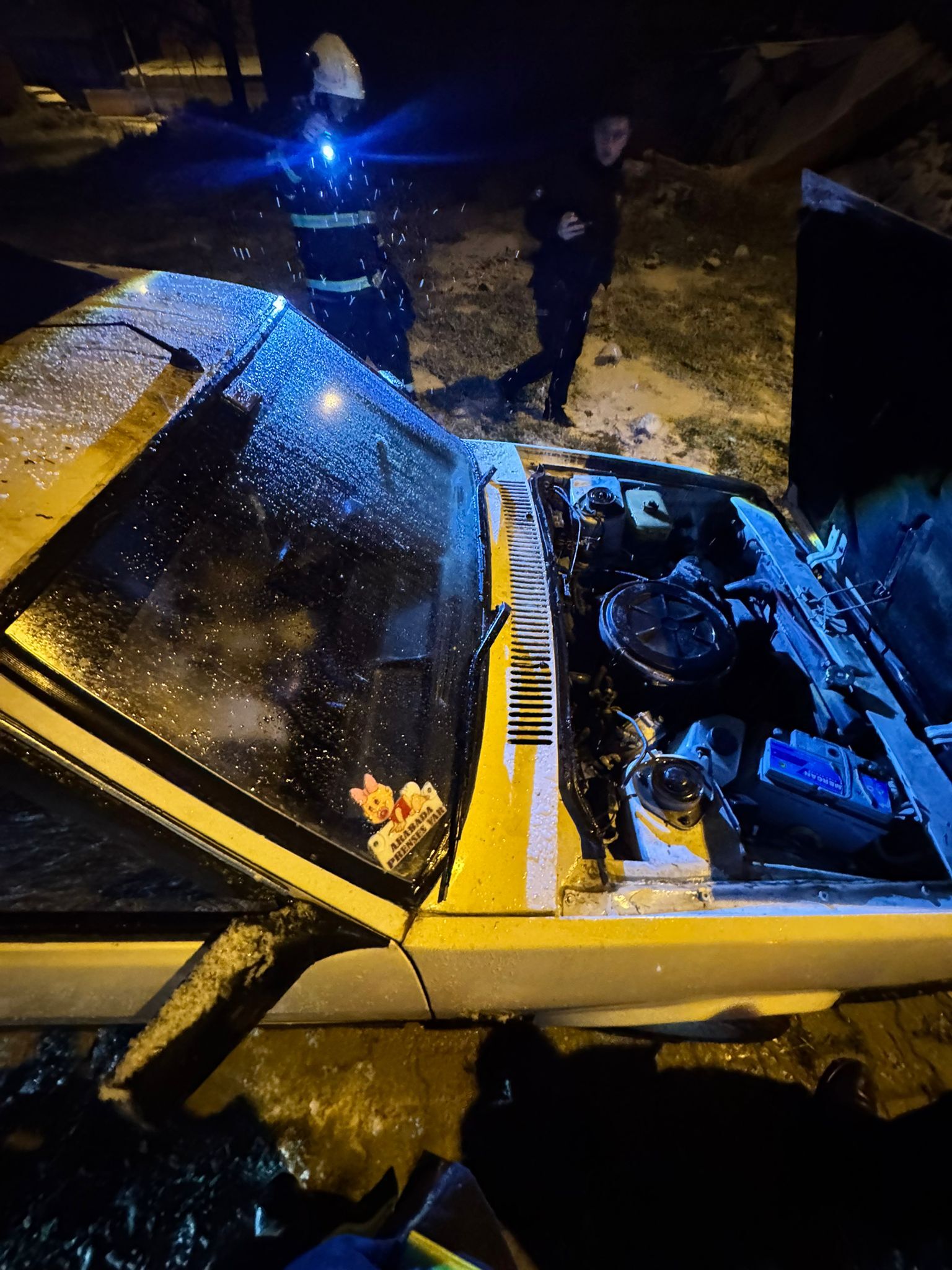 Isparta’da Eş Tartışması Sonrası Araç Yangını