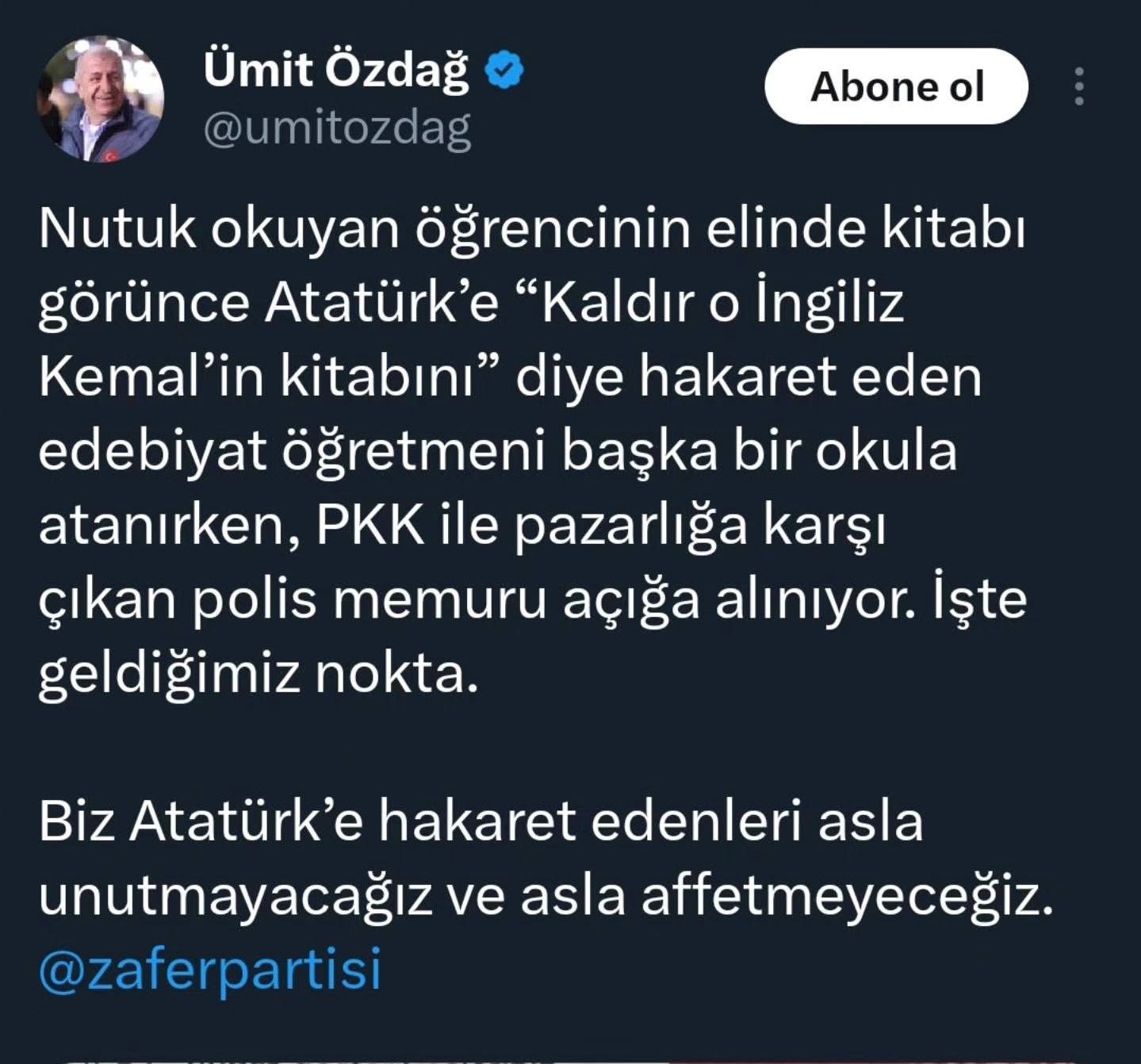 Özdağ’dan Isparta’daki Nutuk Skandalına Tepki (2)