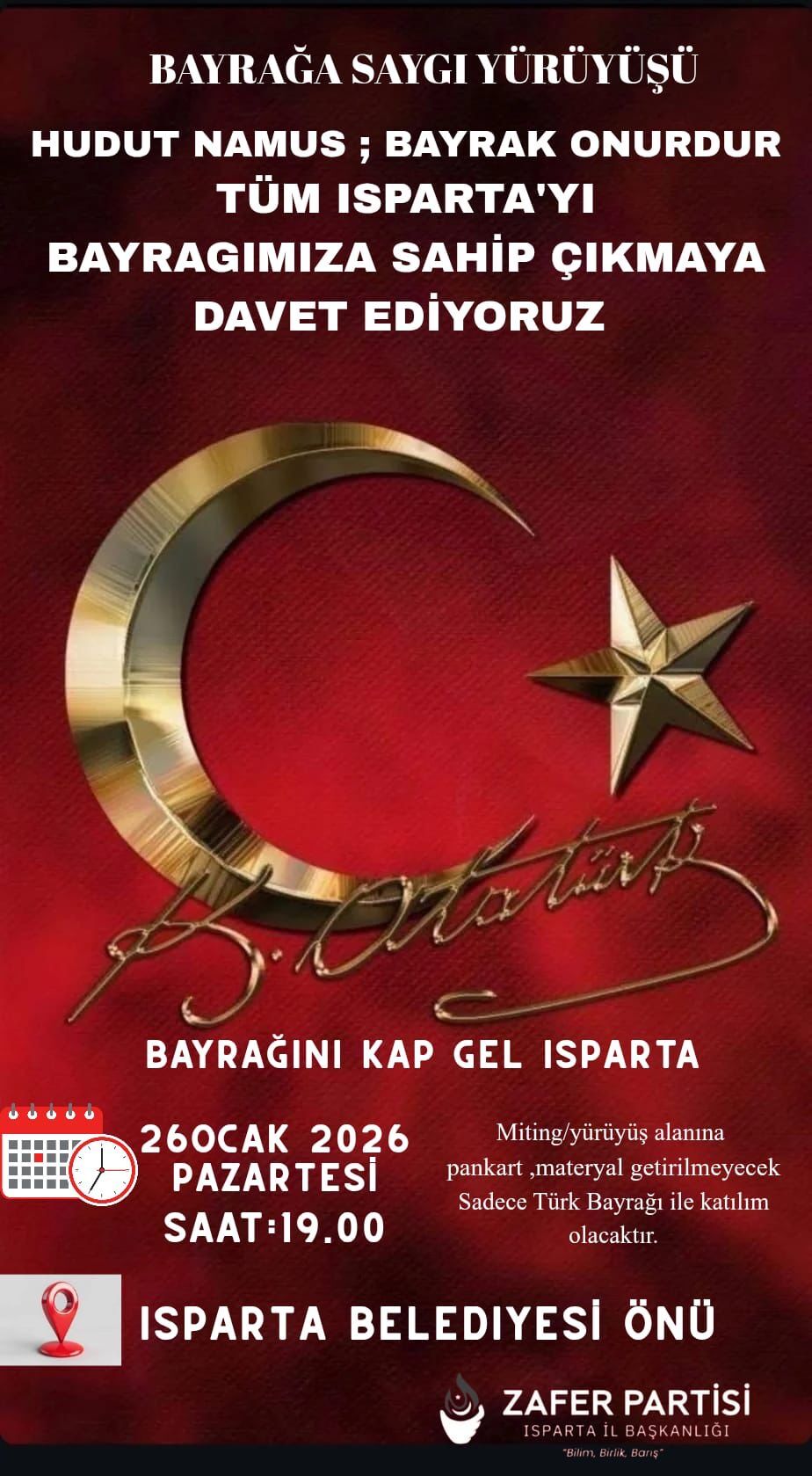 Bayrak yürüyüşü