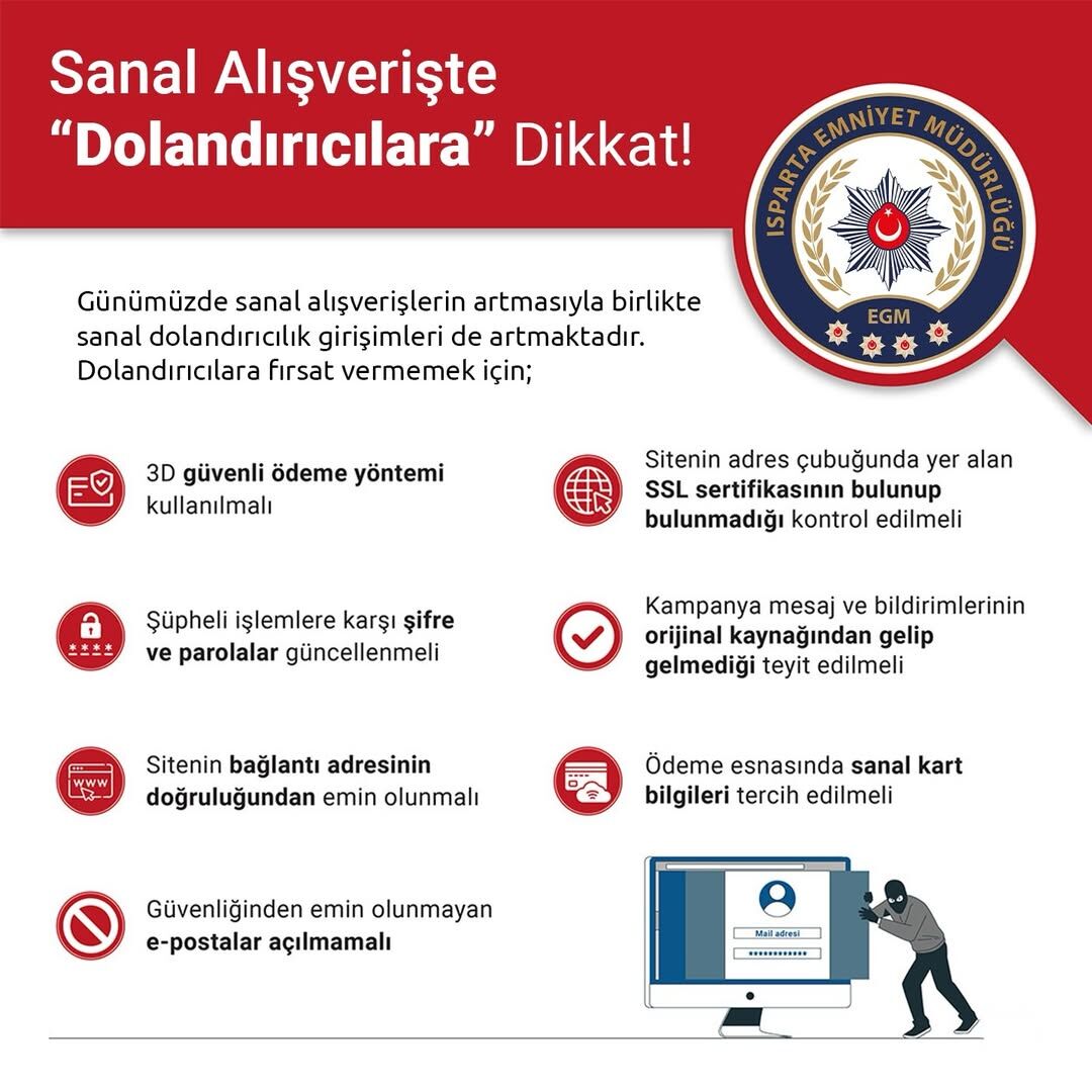 Isparta Emniyeti Uyardı; Sanal Dolandırıcılara Dikkat-1